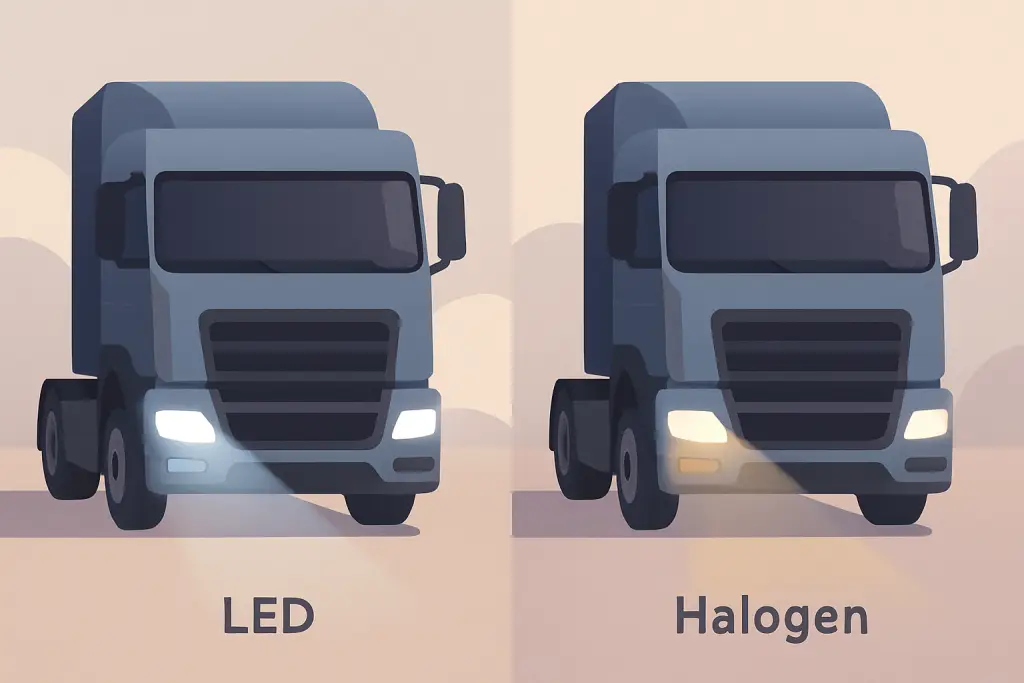 LED vs Halogen Headlights for Trucks